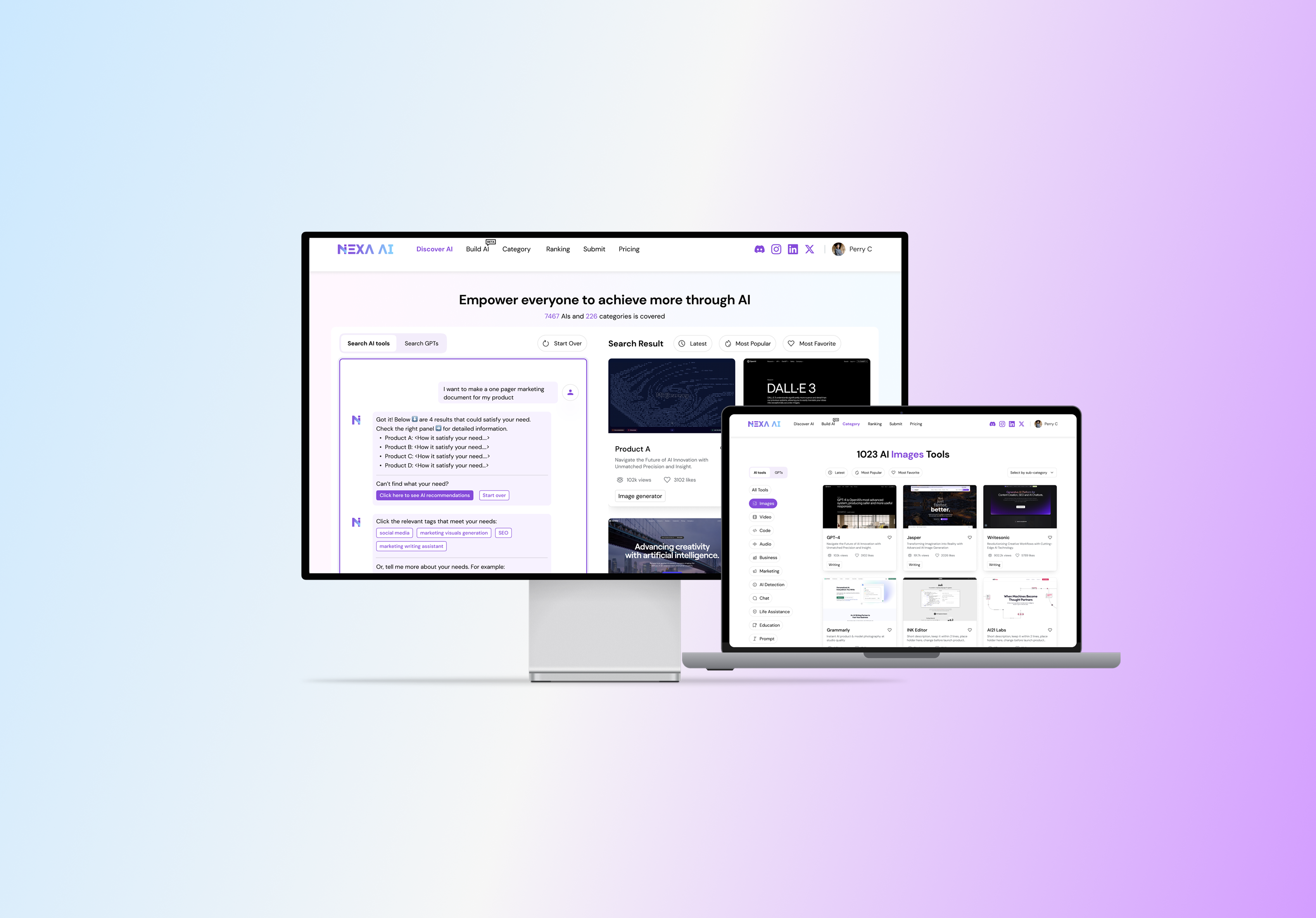 Nexa AI Tools · search-first AI discovery