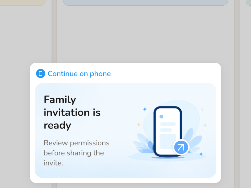 Phone portal: continue on phone