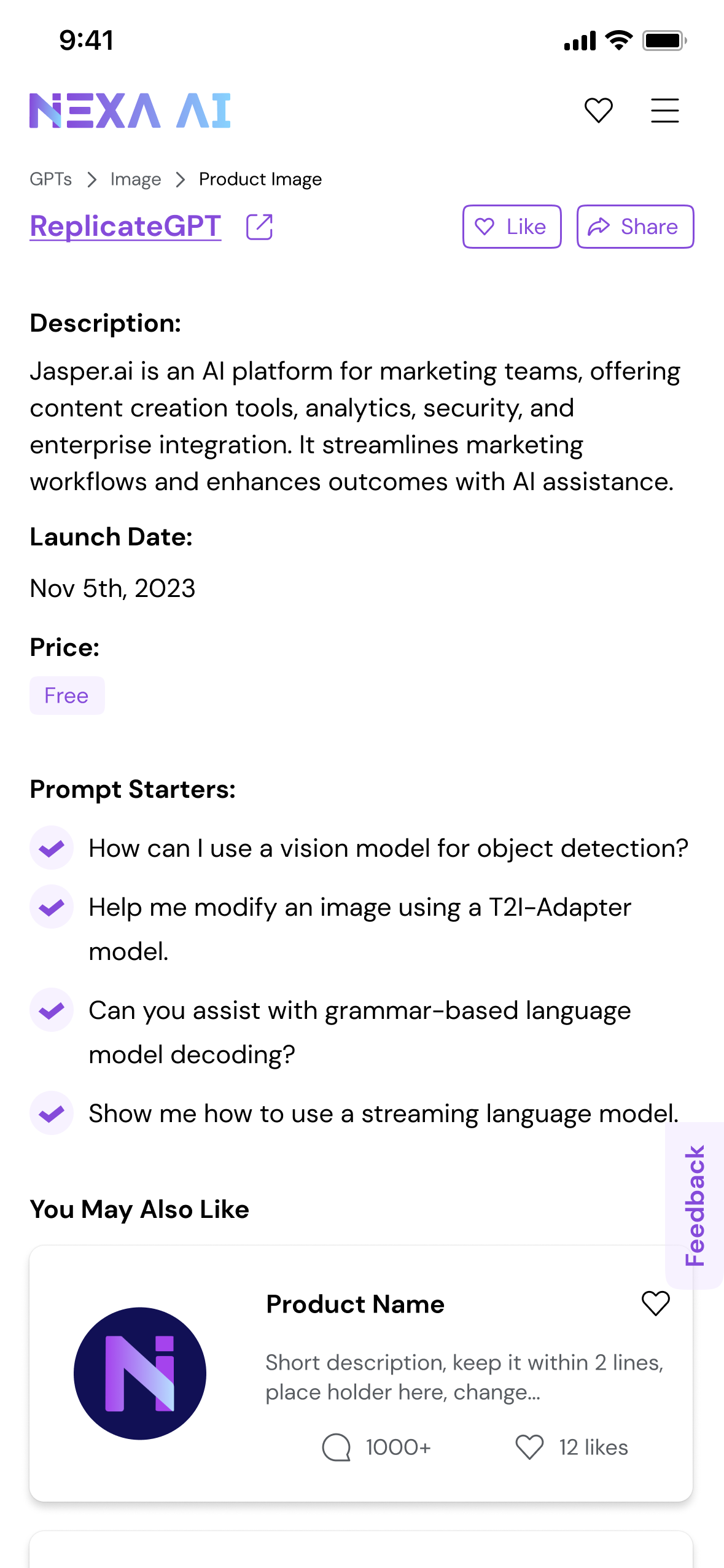 Nexa MVP — original mobile experience