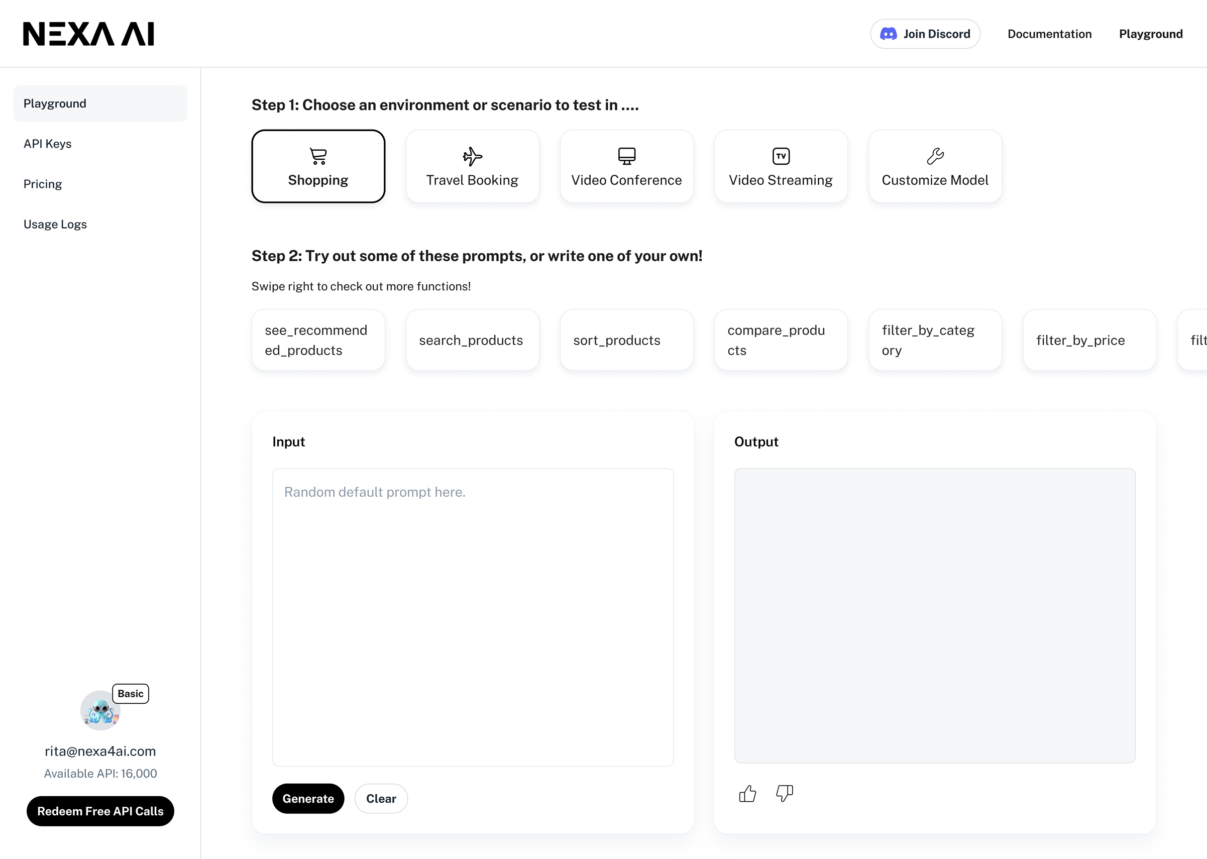 Octopus AI · browse the playground